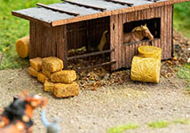055-181286 - H0 - 14 runde und 18 eckige Heuballen